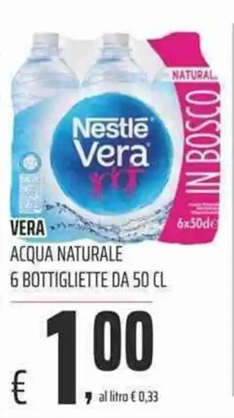 Coop Nestle Vera Acqua Naturale 6 Bottigliette da 50cl offerta