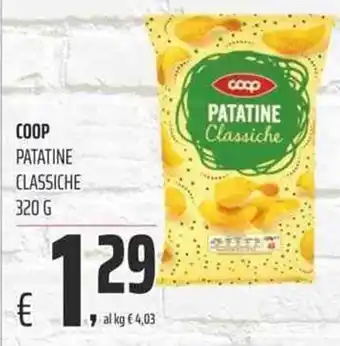 Coop Coop Patatine Classiche 320g offerta