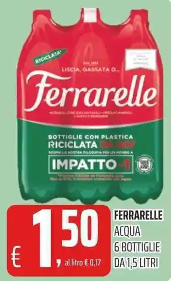 Coop Ferrarelle Acqua 6 Bottiglie 1,5 litri offerta