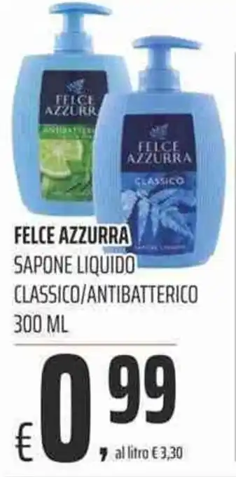 Coop Felce Azzurra Sapone Liquido Classico/Antibatterico 300ml offerta