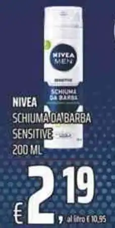 Coop Nivea Schiuma da barba sensitive 200ml offerta