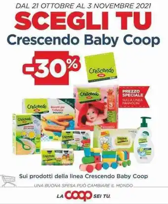 Coop 30% Crescendo Baby Coop offerta