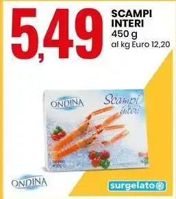 SCAMPI INTERI 450 g