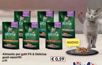 Famila Ultima Fit & Delicius Alimento per gatti gusti assortiti 85g offerta