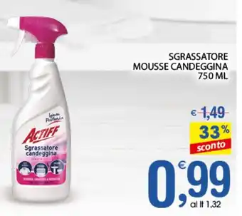 Qui Discount SGRASSATORE MOUSSE CANDEGGINA 750 ML offerta