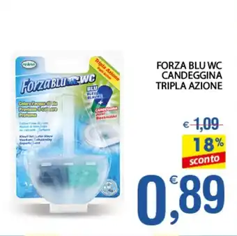 Qui Discount FORZA BLU WC CANDEGGINA TRIPLA AZIONE offerta