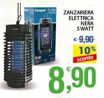 Qui Discount ZANZARIERA ELETTRICA NERA 5 WATT offerta