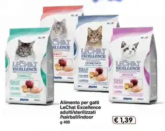 Famila Le Chat Excellence Alimento per gatti adulti/sterilizzati/hairball/indoor 400g offerta