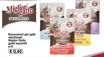 Famila Miglior Gatto Bocconcini per gatti sterilizzati gusti assortiti 85g offerta