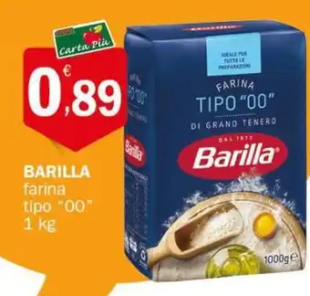 Crai BARILLA farina tipo "00" 1 kg offerta