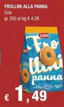 Crai FROLLINI ALLA PANNA Crai offerta
