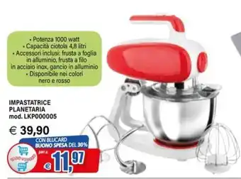 IMPASTATRICE PLANETARIA mod. LKP000005