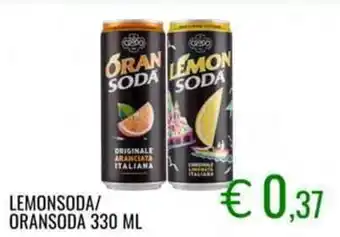 Sugros LEMONSODA/ ORANSODA 330 ML offerta