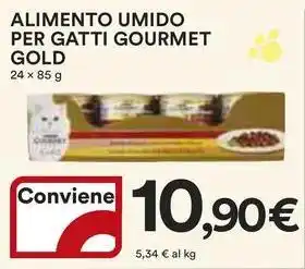 Ipercoop ALIMENTO UMIDO PER GATTI GOURMET GOLD offerta