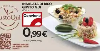 Ipercoop INSALATA DI RISO GUSTO QUI offerta