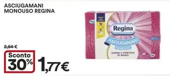Ipercoop ASCIUGAMANI MONOUSO REGINA offerta