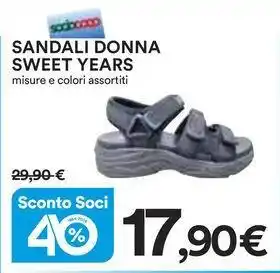Ipercoop SANDALI DONNA SWEET YEARS offerta