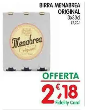 D'Ambros BIRRA MENABREA ORIGINAL 3x33cl offerta