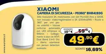 Euronics Camera di sicurezza mi360 bhr4193g offerta