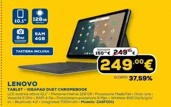 Euronics Table ideapad chromebook offerta