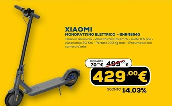 Euronics Monopattino elettrico bhr4854g offerta