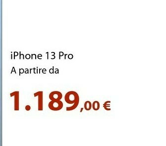 Euronics Iphone 13 pro offerta