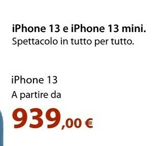 Euronics Iphone 13 offerta