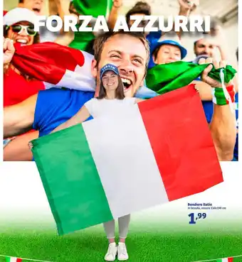 In'S Mercato Bandiera Italia in tessuto, misura 150x190 cm offerta