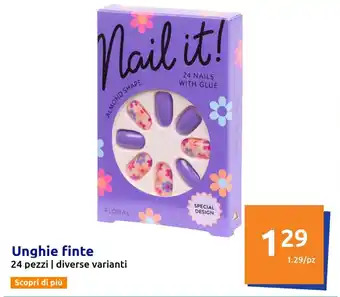 Action Unghie finte 24 pezzi | diverse varianti offerta