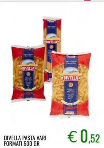 DIVELLA PASTA VARI FORMATI 500 GR