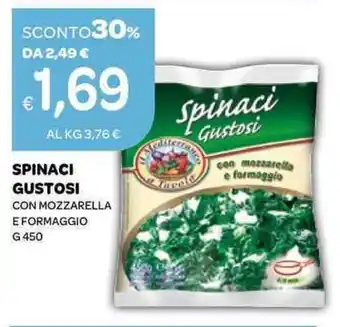 Ekom SPINACI GUSTOSI CON MOZZARELLA E FORMAGGIO G 450 offerta