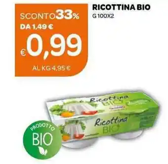 Ekom RICOTTINA BIO G 100X2 offerta