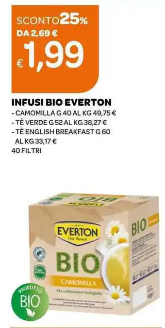 Ekom INFUSI BIO EVERTON - CAMOMILLA G 40 offerta