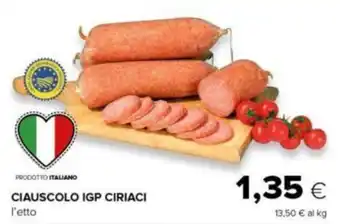 Tigre CIAUSCOLO IGP CIRIACI offerta