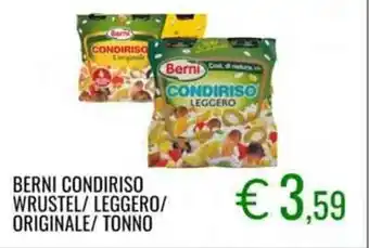 Sugros BERNI CONDIRISO WRUSTEL/LEGGERO/ ORIGINALE/ TONNO offerta