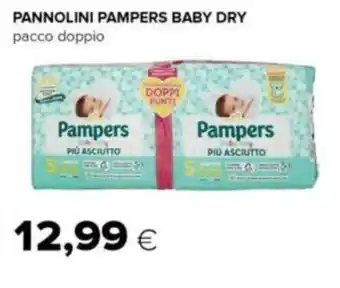 Tigre PANNOLINI PAMPERS BABY DRY pacco doppio offerta