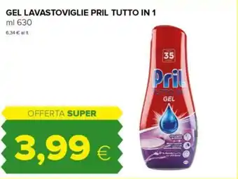 Tigre GEL LAVASTOVIGLIE PRIL TUTTO IN 1 ml 630 offerta