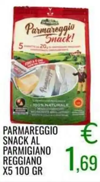 Sugros PARMAREGGIO SNACK AL PARMIGIANO REGGIANO X5 100 GR offerta