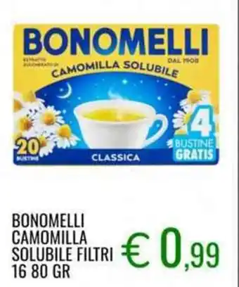 BONOMELLI CAMOMILLA SOLUBILE FILTRI 16 80 GR