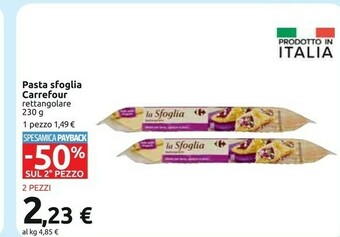 Carrefour Pasta sfoglia offerta