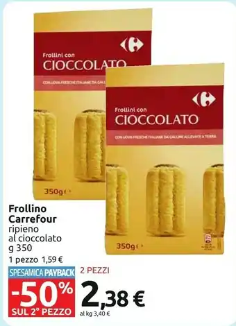 Carrefour Frollini offerta