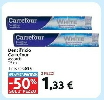 Carrefour Dentifricio offerta