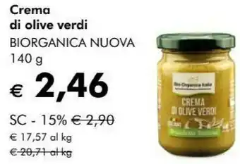 NaturaSì Crema di olive verdi bio 140 g(ml) offerta