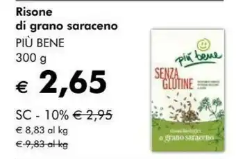NaturaSì Piu bene risone di grano saraceno offerta