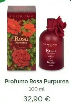 L'Erbolario Profumo rosa purpurea offerta