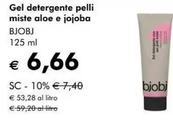 NaturaSì Bjobj gel detergente pelli miste aloe e jojoba offerta