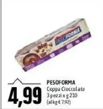 Emi Supermercati Pesoforma coppa cioccolato 210 g offerta