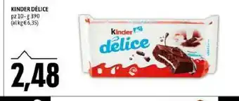 Emi Supermercati Kinder delice con latte 390 g(ml) offerta