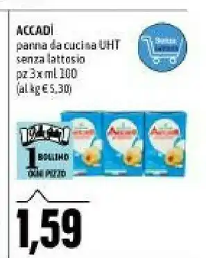 Emi Supermercati Granarolo - panna da cucina uht accadì senza lattosio 300 g(ml) offerta