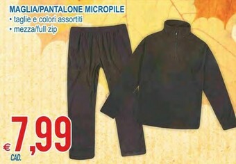 MD Discount Maglia pantalone micropile offerta